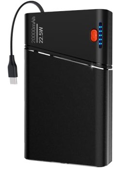 Portable Charger 20000mAh, 22.5W PD 3.0+QC 4.0 Super Fast Charging Power Bank