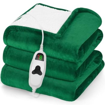 greenoak Heated Blanket Electric Throw 50″X60″