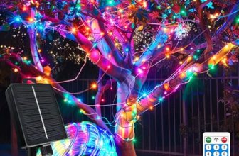 Solar Rope Lights Waterproof IP65 39FT 100LEDs 4 Pack Outdoor LED Outdoor Remote