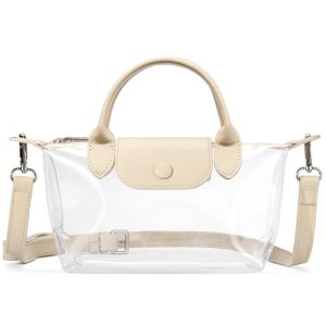 BOSTANTEN Clear Bag for Stadium Approved Small Crossbody Purse Handbags for Conc