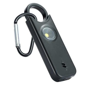 TIPSEAN Personal Safety Alarm – 135dB Ultra Loud Siren with LED Strobe Light