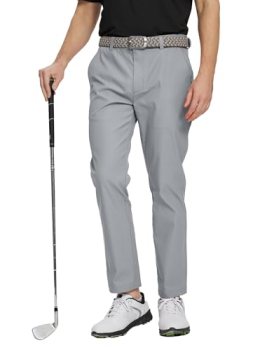 M MAELREG Golf Pants Men Casual Slim Fit -30″/32″/34″ Stretch 5 Pockets Business