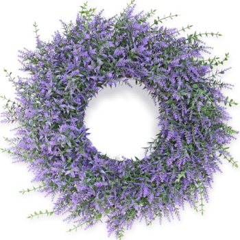 26″ Lavender & Eucalyptus Wreath for Front Door
