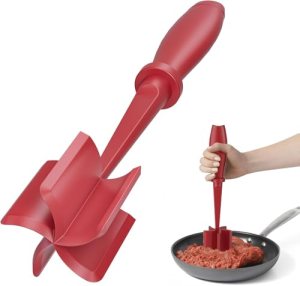 Meat Chopper for Hamburger, Premium Heat Resistant Masher and Smasher for Ground