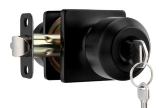 Goldenwarm Matte Black Entry Interior Door Knob