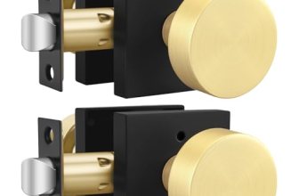 Goldenwarm Black and Gold Door Knobs Privacy