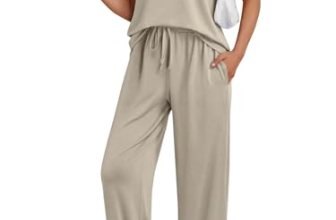 AUTOMET Women’s 2 Piece Matching Lounge Sets 2026 Summer Mock Neck Sweatsuits Sh