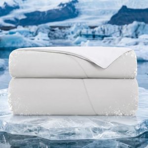 Topcee Cooling Comforter 60″x90″-Cooling Blanket Everlasting Cold Touch for Hot