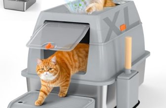 SZEE XL Stainless Steel Litter Box with Lid