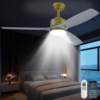 52 Inch Ceiling Fans with Lights and Remote Control