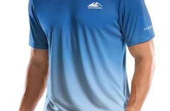 Men’s UPF 50+ Sun Protection Dry Fit Workout T-Shirts Rash Guard Swim Shirts Moi