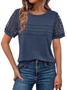 AUTOMET Short Sleeve Shirts for Women Summer Tops 2026 Spring Fashion Dressy Cas
