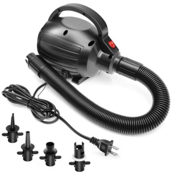 VEBESYET Electric Air Pumps for Inflatables Air Mattress Gymnastics Track Mat Qu