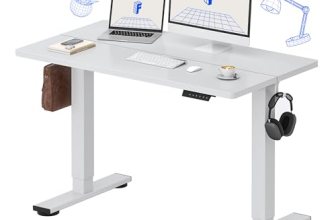 FLEXISPOT Standing Desk Electric Height Adjustable Desk with 48 x 24 Inch Splice