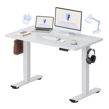 FLEXISPOT Standing Desk Electric Height Adjustable Desk with 48 x 24 Inch Splice
