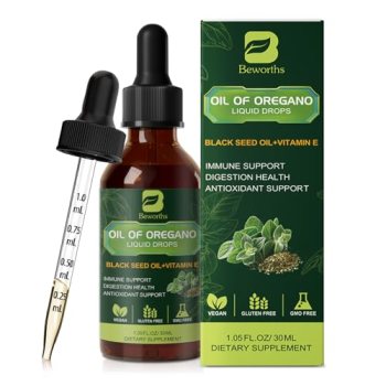 Oregano Oil Drops, Oil of Oregano with Black Seed Oil