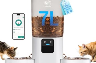 Frienhund Automatic Cat Feeder 2 Cats with Slow Feed: Dual Automatic Dog Feeder