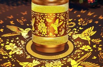 Mothers Day Gifts Solar Lanterns Outdoor Waterproof Hummingbird Garden Decor