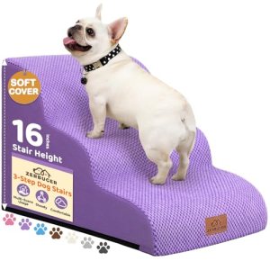 Zerbuger Dog Ramp and Stair for Bed 16″ H-20 H