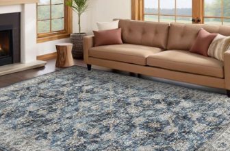 GarveeHome Vintage Rug 5×7 Floral Print Area Rug for Living Room Washable Non Sl