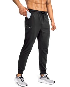 FOGFIRE Mens Joggers with Zipper Pockets Lightweight Sweatpants for Men Pants At