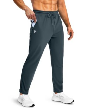 FOGFIRE Mens Sweatpants with Zipper Pockets Joggers for Men Workout Athletic Gym