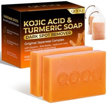 QOOQ Turmeric Kojic Acid Soap for Dark Spots Remover