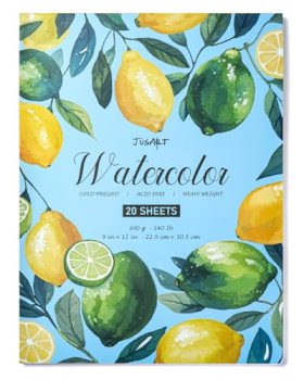 Jusart Watercolor Paper Pad 9″x12″