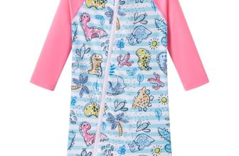 UMELOK Baby Girls’ One Piece Swimsuit Infant Swimwear Rash Guard Swim Suit Full