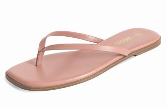 Rihero Women’s Flip Flops Comfortable Leather Summer Thong Sandals Slip On Walki