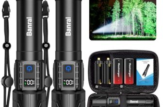 Banral Rechargeable Tactical Flashlights 2000 High Lumens