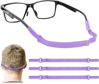 Enenfly Adjustable Glasses Straps – 3 Pack No Tail Eyewear Retainer for Men