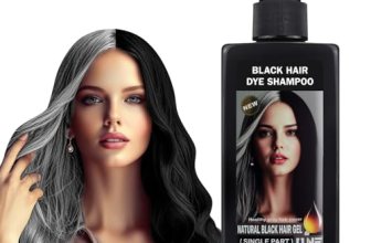 Natural Hair Color Dye Shampoo, Covers Gray Hair Fast with Long-Lasting Color, P