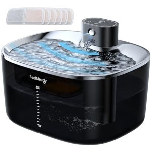 FEELNEEDY Wireless Cat Water Fountain