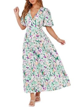 Sissyaki Women’s Floral Maxi Dress 2026 Summer Spring Wedding Guest Dress Abstra