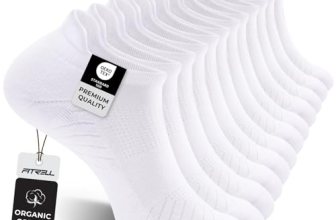 FITRELL 6 Pack Men’s Athletic Running Ankle Socks Cushioned Low Cut Tab Wicking