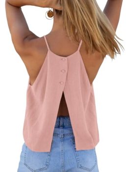 Tankaneo Womens Summer Halter Crop Tank Tops Y2k Going Out Sleeveless Tee Shirts