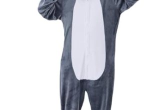 JUOLOET Unisex Adult Onesie Pajamas Hippo Animal One Piece Snug Fit Halloween Co