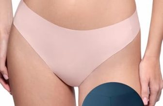 LUCKMEEY Cotton Thongs for Women Seamless Thongs for Women No Show Thong Panty L