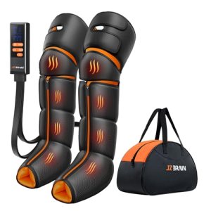 JZBRAIN Leg Massager with Heat and Compression : Foot and Calf Massager for Circ