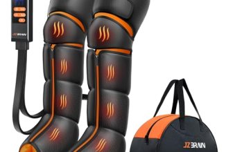 JZBRAIN Leg Massager with Heat and Compression : Foot and Calf Massager for Circ