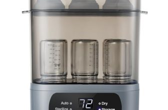AMZBABYCHEF 4-in-1 Baby Bottle Steamer and Dryer