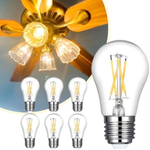 Ivyemons Dimmable A15 Edison Bulb 2700K Warm White