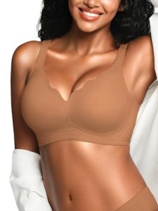 Cuteio Wireless Jelly Bras for Women No Underwire with Support