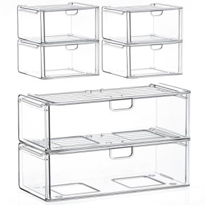 caktraie Acrylic Storage Drawers Set of 6