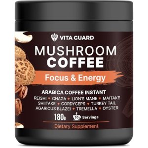 Vita Guard 10 Mushroom Coffee Instant Blend – Lion’s Mane