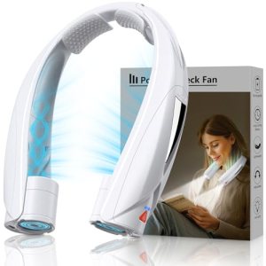 Laimiod Portable Neck Fan – with LED Book Light