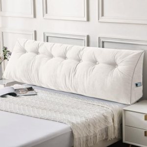 Sasttie Headboard Pillow King, Wedge Pillow Headboard for Sitting Up in Bed