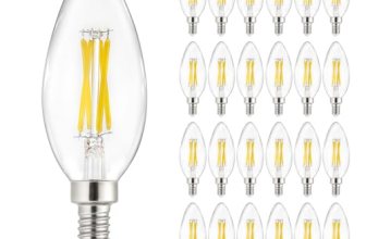 Depuley LED Light Bulbs E12: Candelabra Candle Light Bulb 4W Equivalent 40W Inca