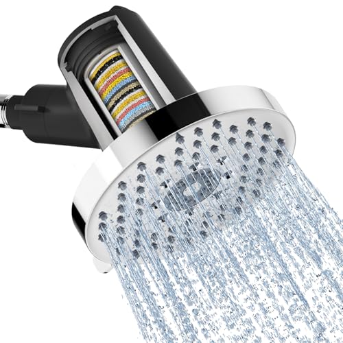 SR SUN RISE Filtered Shower Head with Filters- High Pressure Rain Shower Head